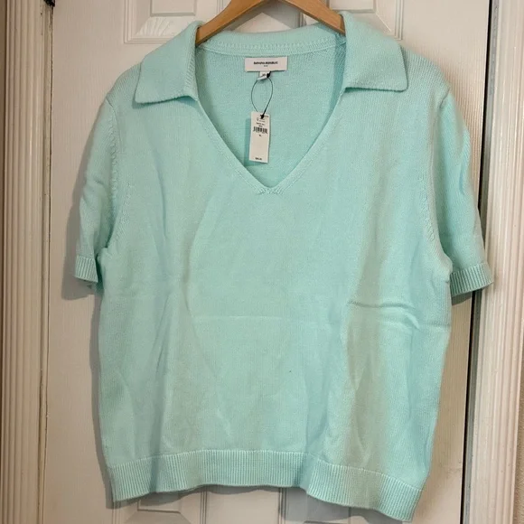 Banana Republic Short Sleeve Collared Sweater- XL - Picture 1 of 4